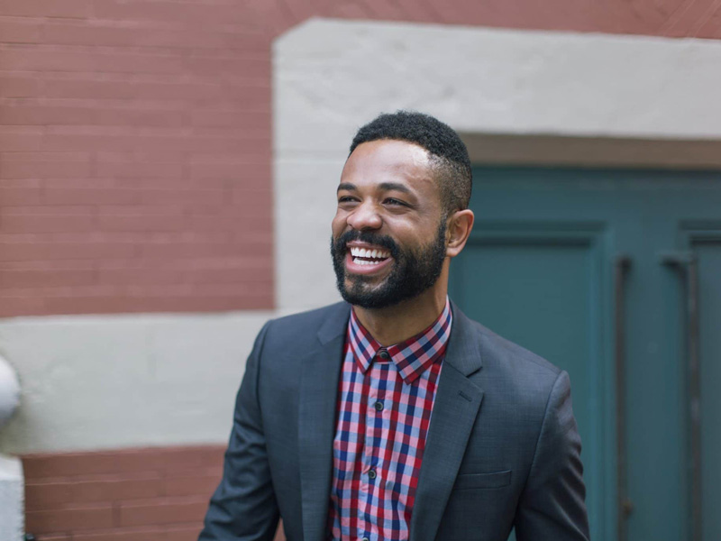 Man smiling